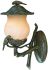 Avian Collection Wall-Mount 2-Light Outdoor Fixture with champagne glass globe 