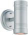 Cylinders Collection Wall-Mount 2-Light Outdoor Brushed Silver Light Fixture