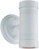 Cylinders Collection Wall-Mount 2-Light Outdoor White Light Fixture