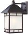 Artisan 1-Light Wall-Mounted 15.5-inch Lantern in Architectural Bronze