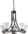 Mia 5-Light Chandelier with Glass Shades