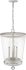 Callie Foyer Pendant (3 Light - Country White and Clear)