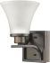 Mia 1-Light Sconce with Glass Shade-Oil Rubbed Bronze