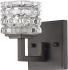 Coralie 1-Light Sconce wth Crystal cube crystal Shade