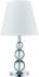 Palla Table Lamp (1 Light - Polished Chrome and White )