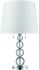 Palla Table Lamp (2 Light - Polished Chrome and White )