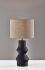Noelle Table Lamp (Black Textured Ceramic)
