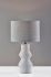 Noelle Table Lamp (White Textured Ceramic)