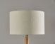 Eve Table Lamp (Natural Oak Wood & Antique Brass Accent)