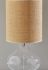 Emma Table Lamp (Clear Glass & Steel Neck - Large)