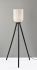 Kinsley Floor Lamp (Black Wood)
