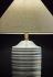 Catalina Table Lamp (Light Blue Ribbed Ceramic)