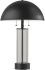 Troy Table Lamp (Black & Clear Glass)