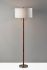 Madeline Floor Lamp (Walnut & Brushed Steel)