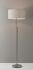 Hayworth Lampe de Plancher (Acier Brossé)