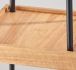 Henry Shelf Floor Lamp (Black Finish & Natural wood - AdessoCharge)