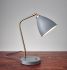 Chelsea Desk Lamp (Brass & Grey)