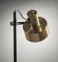 Clayton Floor Lamp (Matte Black & Antique Brass)