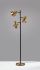 Clayton Tree Lamp (Matte Black & Antique Brass)
