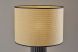 Primrose Table Lamp (Large - Black Ribbed Ceramic)