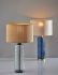 Delilah Table Lamp (Black & Clear Textured Glass)