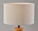 Judith Table Lamp (Natural Wood with Black Finish)