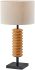 Judith Table Lamp (Natural Wood with Black Finish)