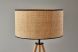 Jackson Floor Lamp (Natural Wood & Black Accents)