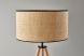 Jackson Floor Lamp (Natural Wood & Black Accents)