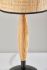 Cayman Table Lamp (Black & Natural Wood)