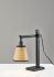 Walden Table Lamp (Black & Black Wood)