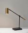 Collette Desk Lamp (Black & Antique Brass - AdessoCharge LED)