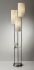 Trio Floor Lamp (Brushed Steel)