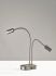 Eternity Desk Lamp (Brushed Steel - LED 2 Arm with Smart Switch)