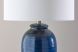 Alexis Table Lamp (Blue Ribbed Ceramic)