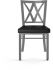 Washington Dining Chair (Charcoal Black Brown & Glossy Grey)