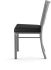 Drift Table and Washington Chairs 9-Pieces Dining Set (Dark Grey with Black and Metallic Grey Base)