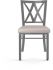 Washington Dining Chair (Cream & Glossy Grey)