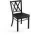 Drift Table and Washington Chairs 9-Pieces Dining Set (Dark Grey with Black and Black Base)