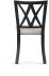 Drift Table and Washington Chairs 9-Pieces Dining Set (Dark Grey with Cream and Black Base)