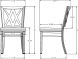Washington Dining Chair (Light Beige Grey Bouclé & Black)