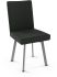 Elmira Dining Chair (Black with Metallic Grey Base)