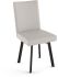 Reaves Table and Elmira Chairs 7-Pieces Dining Set (Concrete with Light Grey and Black Base)