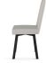 Elmira Dining Chair (Light Grey with Black Base)