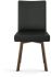 Elmira Dining Chair (Black with Bronze Base)