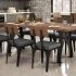 Symmetry Dining Chair (Set of 2 - Grey & Light Brown)