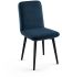 Answorth Table and Betty Chairs 5-Pieces Dining Set (Basalt with Dark Blue  and Black Base)