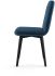 Answorth Table and Betty Chairs 5-Pieces Dining Set (Basalt with Dark Blue  and Black Base)