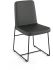 Winslet Dining Chair (Dark Grey with Black Base)