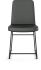 Winslet Dining Chair (Dark Grey with Black Base)